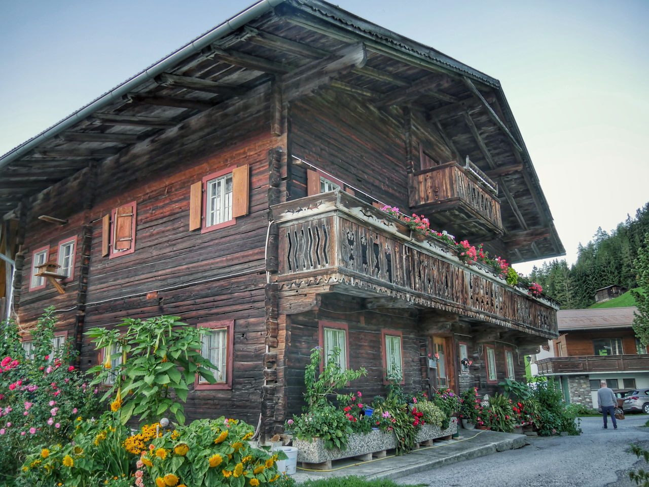Zillertal Tirol Oostenrijk oude huisjes