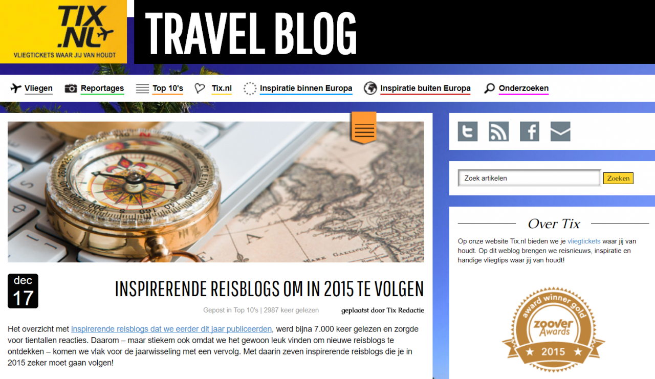 inspirerende reisblogs