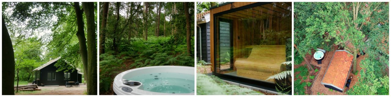 Huisjes met hottub Het Boshuis
