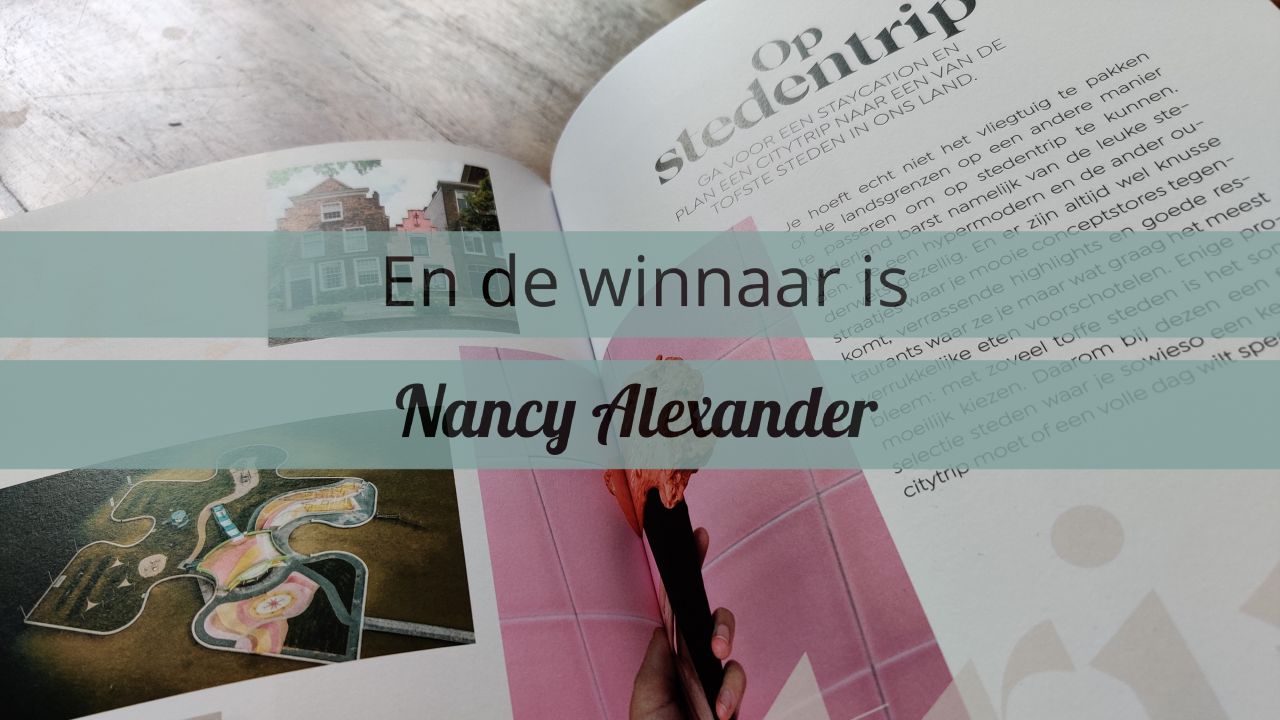 winnaar Reisboek