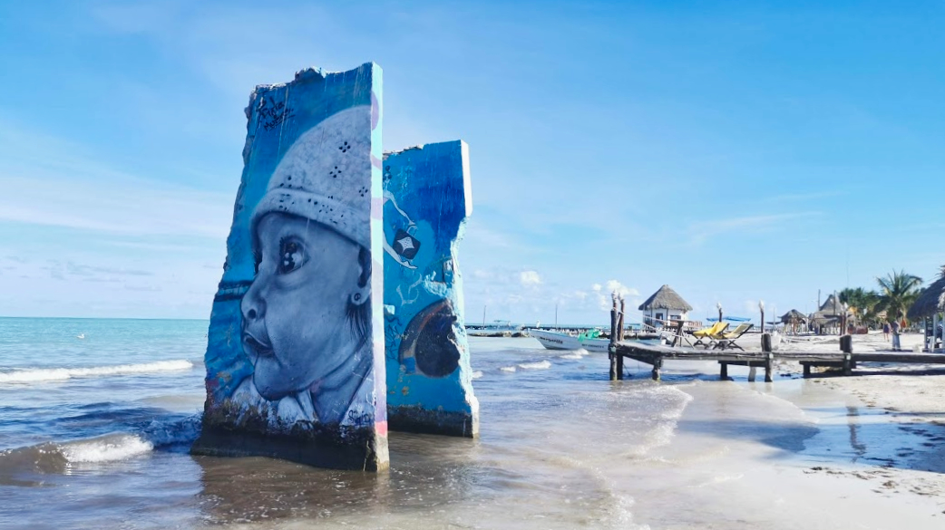 Mini Roadtrip Mexico Isla Holbox streetart4