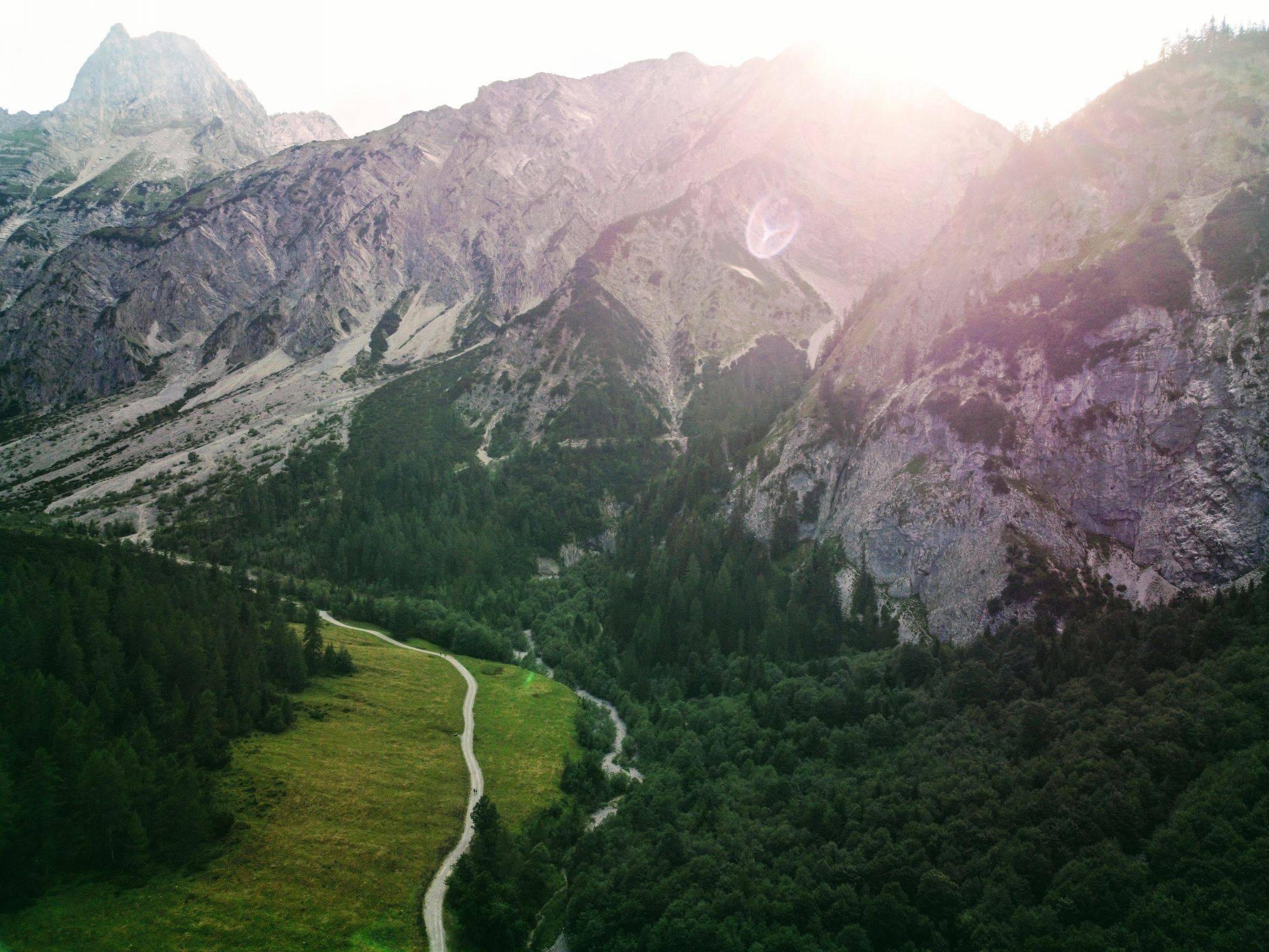 Gramai Alm Alpengasthof Oostenrijk drone 3