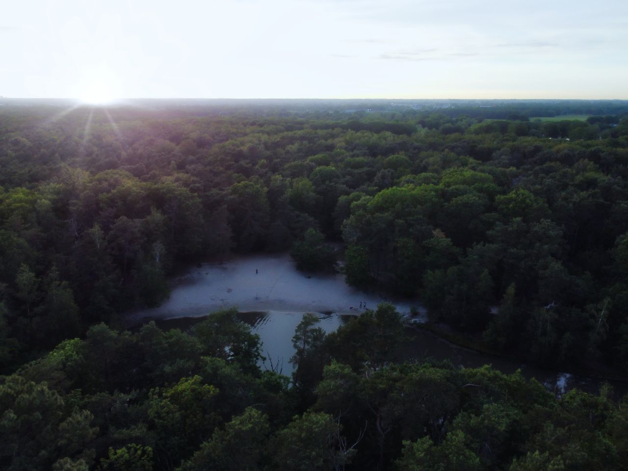 Landal Kaatsheuvel vakantiepark Loonse en Drunense Duinen sunset