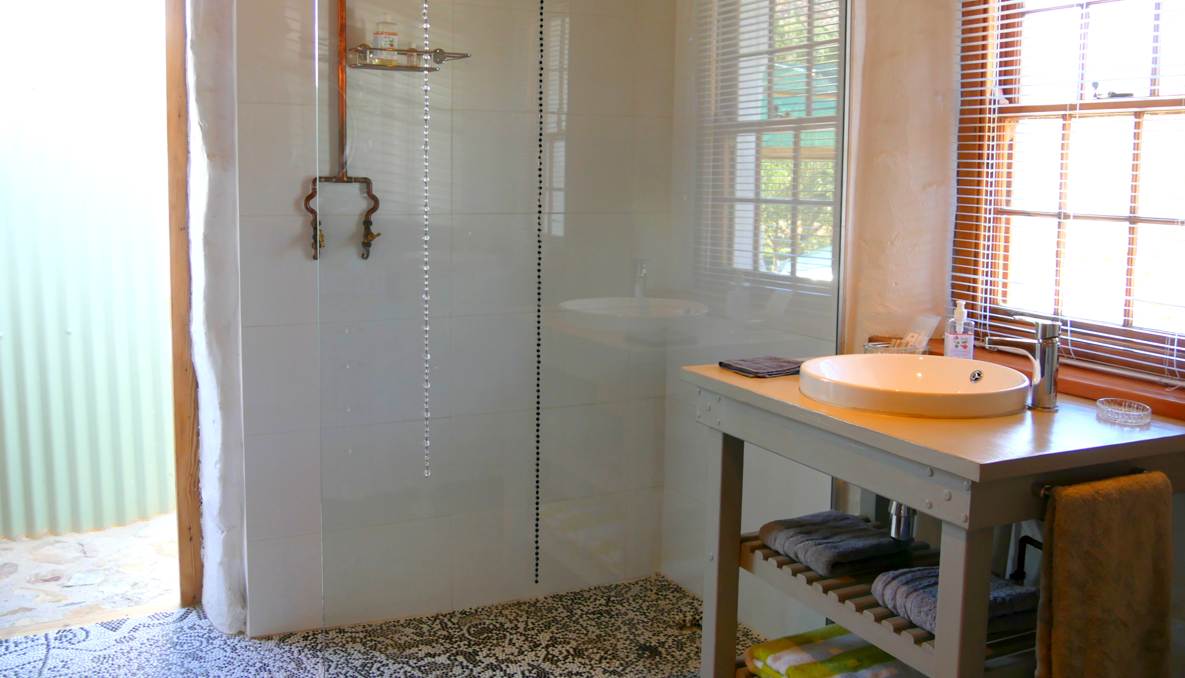 Olive Stone Farm cottage bathroom