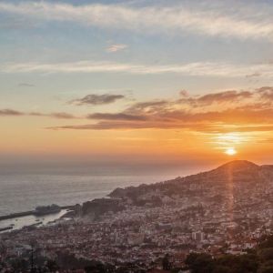funchal zonsondergang